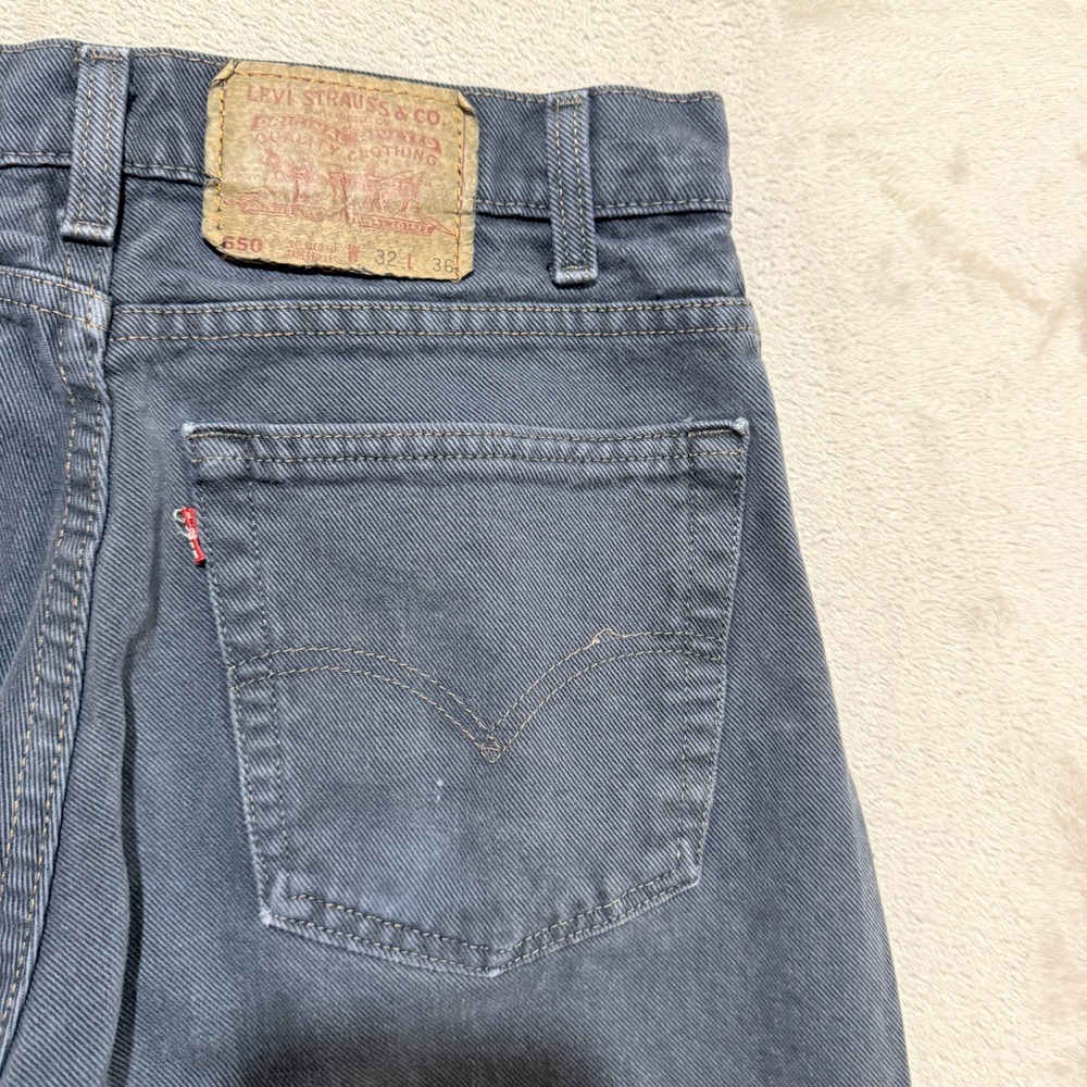 Vintage Levi's 550 Jeans Men 32x36 Blue Relaxed Fit Tapered Leg 90s USA Made Y2K - Picture 9 of 16